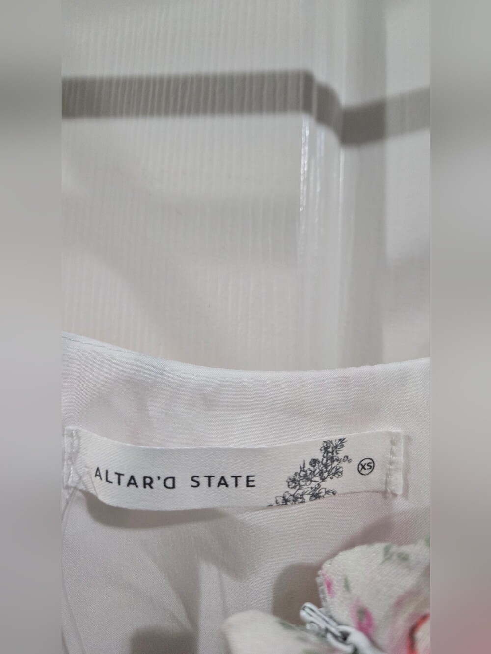 Altar'd State the Tadley Floral Pink Mini Dress Nwot - Picture 7 of 8